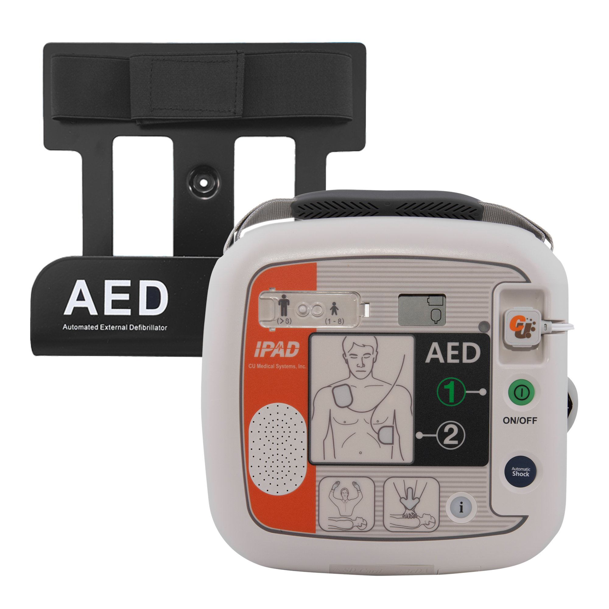 IPAD SP1 Defibrillator with Wall Bracket - Fully Automatic